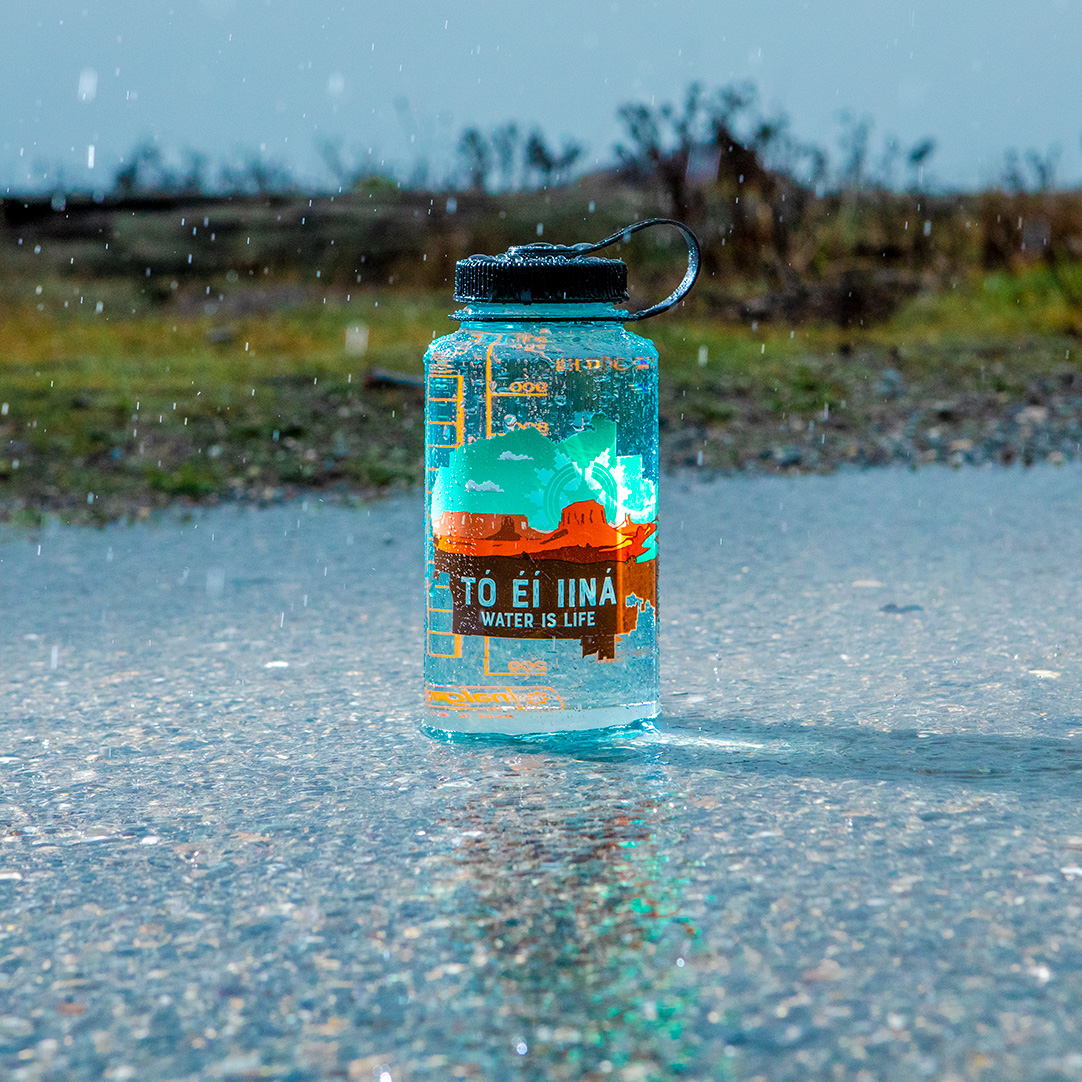 Donations and exclusive Navajo artist-inspired water bottle